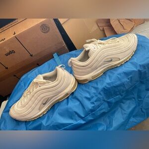 Nike Air Max 97 in Cream and Gray. size 15 Men